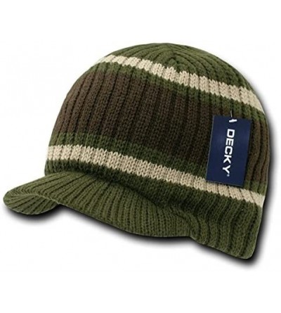 Baseball Caps Stripped College Jeep Cap - Olive - CA115ZUSAOJ $10.54