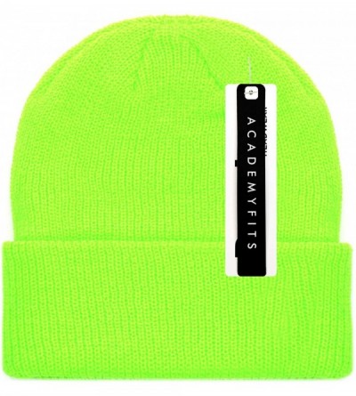 Skullies & Beanies Quality Warm Knit Winter Soft Solid Color Beanie 9" Cuffed Adjustable Men Women Unisex Winter Hat 6013S - ...