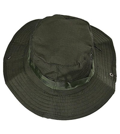 Bucket Hats Hunting Fishing Military Camouflage Foldable - Army Green - C818ONL4SHY $7.05