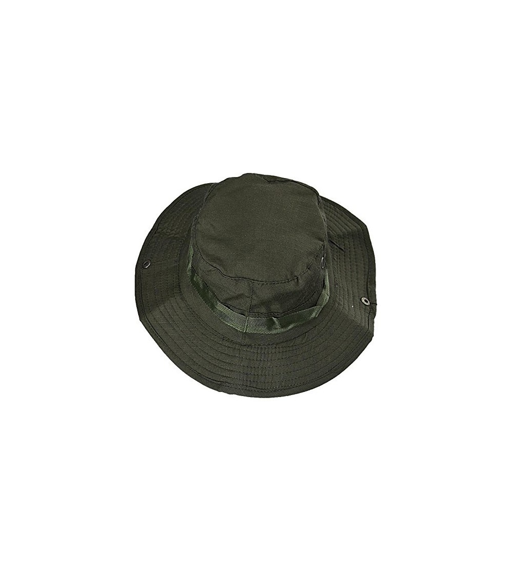 Bucket Hats Hunting Fishing Military Camouflage Foldable - Army Green - C818ONL4SHY $7.05