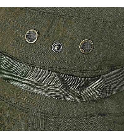 Bucket Hats Hunting Fishing Military Camouflage Foldable - Army Green - C818ONL4SHY $7.05