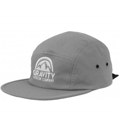 Sun Hats 5 Panel Hat - Grey - CZ12NYUF6Q5 $13.26