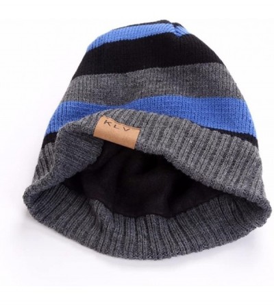 Skullies & Beanies Sell Gift- Men Women Baggy Warm Crochet Winter Wool Knit Ski Beanie Skull Slouchy Caps Hat (Blue) - Blue -...