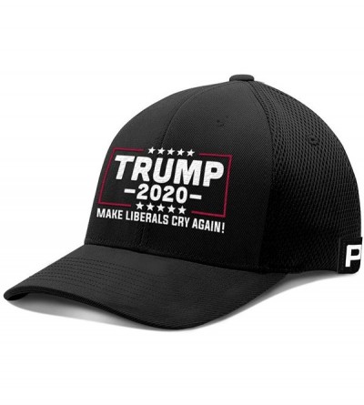 Baseball Caps Trump 2020 Hat Make Liberals Cry Again Flex Fit Baseball Cap - Black - CX18UUQO5XC $22.02