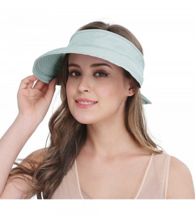 Sun Hats Wide Large Brim Sun Hat Summer UV Protection Thin Hat 2 in 1 Beach Sun Hat - Grey - C112B7UNDH5 $11.83