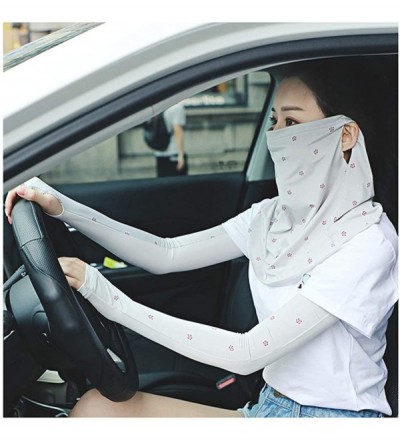 Balaclavas UV Face Mask Sun Protection Scarf Shields Gaiter Neck Summer Balaclava Bandana UPF 50+UV Block for Women - C1198H0...