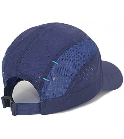 Sun Hats Sport Cap Summer Quick-Drying Sun Hat Unisex UV Protection Outdoor Cap - Navy Blue - CV17Y0N59M8 $8.59