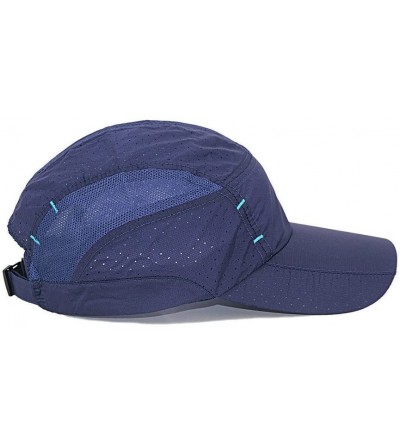 Sun Hats Sport Cap Summer Quick-Drying Sun Hat Unisex UV Protection Outdoor Cap - Navy Blue - CV17Y0N59M8 $8.59