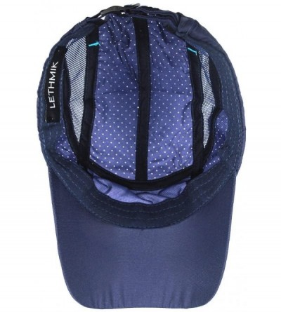 Sun Hats Sport Cap Summer Quick-Drying Sun Hat Unisex UV Protection Outdoor Cap - Navy Blue - CV17Y0N59M8 $8.59