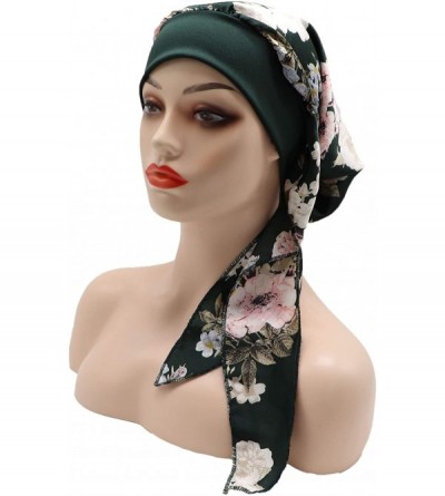 Skullies & Beanies Chemo Cancer Head Scarf Hat Cap Tie Dye Pre-Tied Hair Cover Headscarf Wrap Turban Headwear - CT196OM3EMY $...