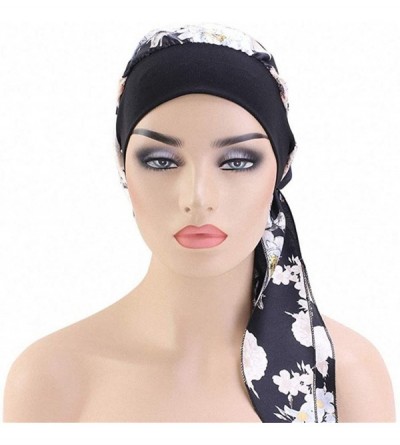 Skullies & Beanies Chemo Cancer Head Scarf Hat Cap Tie Dye Pre-Tied Hair Cover Headscarf Wrap Turban Headwear - CT196OM3EMY $...