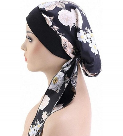 Skullies & Beanies Chemo Cancer Head Scarf Hat Cap Tie Dye Pre-Tied Hair Cover Headscarf Wrap Turban Headwear - CT196OM3EMY $...