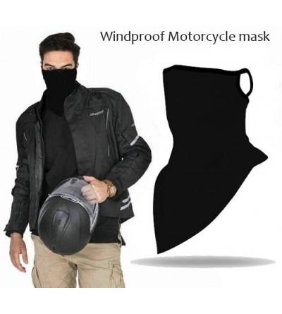 Balaclavas Face Bandana Ear Loops Face Balaclava Men Women Neck Gaiters for Dust Wind Motorcycle - 3all Black - CC1985C7YX9 $...