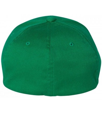 Baseball Caps St Patrick's Day Fitted Hat- Four Leaf Clover Flex Fit Baseball Hat - Full Clover - Green - C018Q99WTE9 $14.74