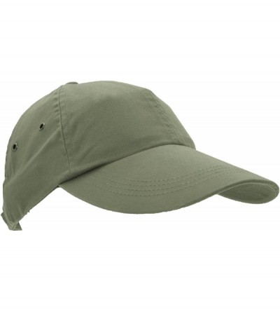 Baseball Caps Solid Low-Profile Twill Cap (156) - Khaki - CR1125TIIIH $21.66