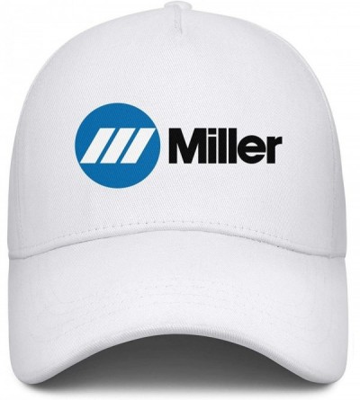 Baseball Caps Mens Miller-Electric- Baseball Caps Vintage Adjustable Trucker Hats Golf Caps - White-86 - CH18ZLHNXGR $17.42