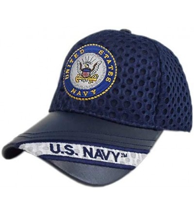 Baseball Caps U.S. Navy Logo Mesh Cap [Adjustable Hat] - CF121DBX2I3 $40.73