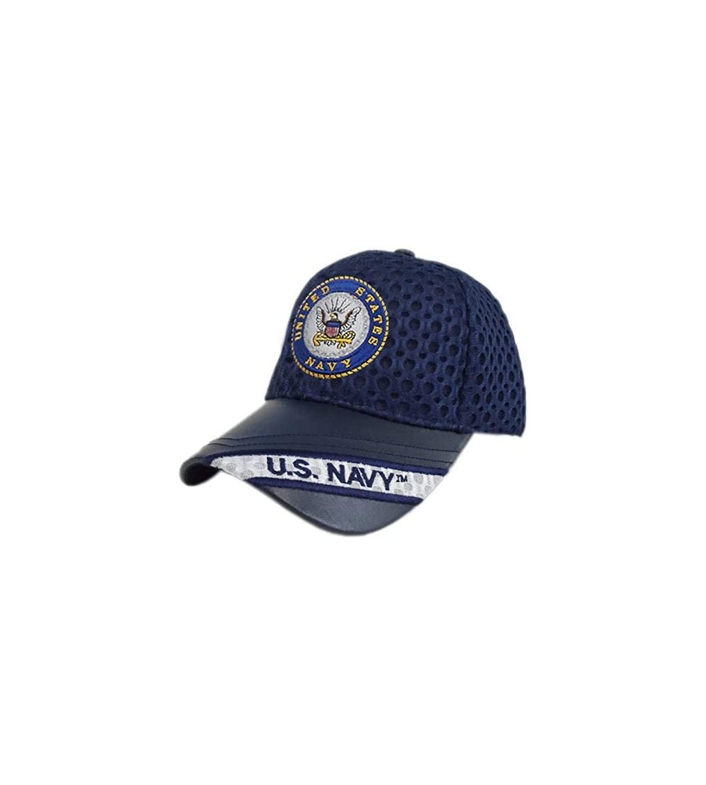 Baseball Caps U.S. Navy Logo Mesh Cap [Adjustable Hat] - CF121DBX2I3 $27.90