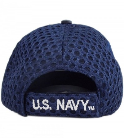 Baseball Caps U.S. Navy Logo Mesh Cap [Adjustable Hat] - CF121DBX2I3 $27.90