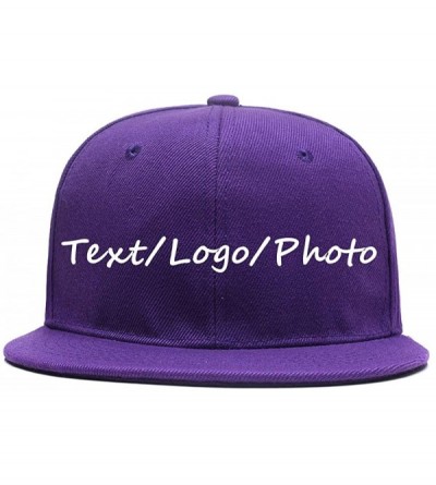 Baseball Caps Snapback Personalized Outdoors Picture Baseball - Purple - CA18I8ZQ3W9 $22.83