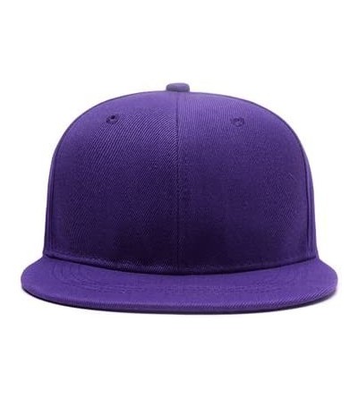 Baseball Caps Snapback Personalized Outdoors Picture Baseball - Purple - CA18I8ZQ3W9 $11.87