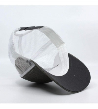 Baseball Caps Heavy Washed Wax Coated Cotton Adjustable Low Profile Men Women Baseball Cap - Gray/White - CD192D0R9M6 $15.03