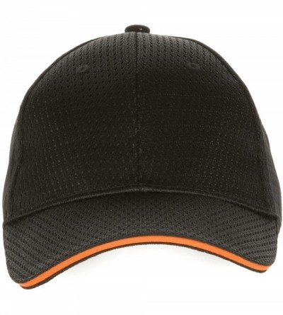 Baseball Caps Cool Vent Baseball Cap with Trim - Orange - C7118ULJZCH $10.03