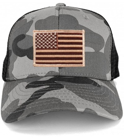 Baseball Caps US American Flag Embroidered Iron on Patch Adjustable Urban Camo Trucker Cap - UUB - Desert Patch - CY12N5HPBV4...