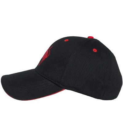 Baseball Caps 100% Cotton Baseball Cap Zodiac Embroidery One Size Fits All for Men and Women - Taurus/Red - C518RMK9RXH $12.64