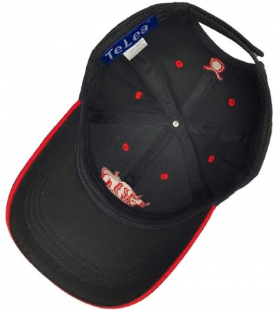 Baseball Caps 100% Cotton Baseball Cap Zodiac Embroidery One Size Fits All for Men and Women - Taurus/Red - C518RMK9RXH $12.64