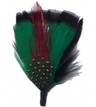 Fedoras Side Feather for Hats & Fedoras - Kelly Green4 - CK18HY7KT08 $9.45