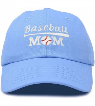 Baseball Caps Baseball Mom Women's Ball Cap Dad Hat for Women - Light Blue - CE18K32W6L5 $29.99