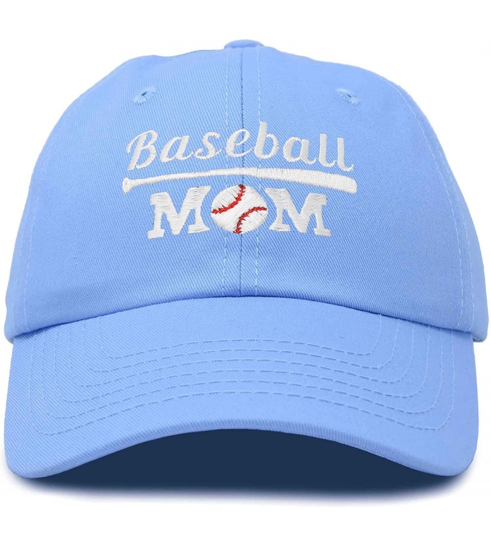 Baseball Caps Baseball Mom Women's Ball Cap Dad Hat for Women - Light Blue - CE18K32W6L5 $17.36