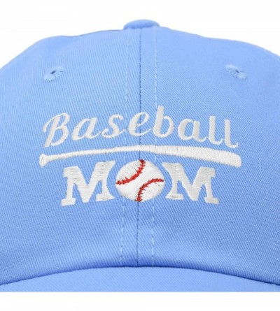 Baseball Caps Baseball Mom Women's Ball Cap Dad Hat for Women - Light Blue - CE18K32W6L5 $17.36