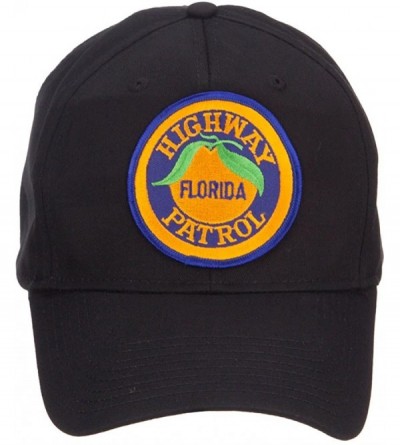 Baseball Caps Florida State Highway Patrol Patched Cap - Black - C7126E0KWV3 $45.11