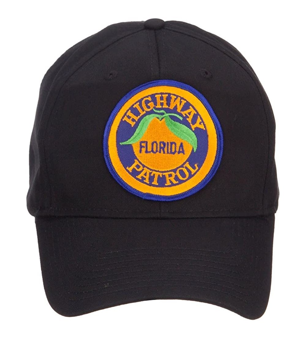 Baseball Caps Florida State Highway Patrol Patched Cap - Black - C7126E0KWV3 $24.17