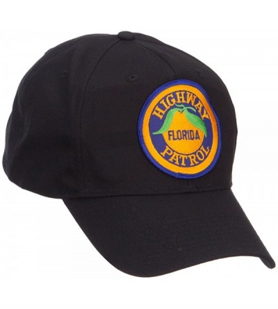 Baseball Caps Florida State Highway Patrol Patched Cap - Black - C7126E0KWV3 $24.17