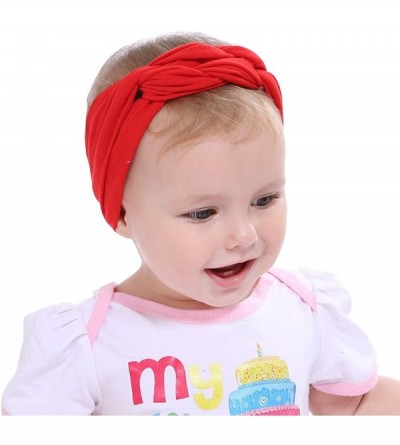 Headbands Elastic Flower Printed Turban Head Wrap Headband Twisted Hair Band - G - CC18US49ET4 $10.65