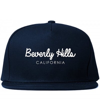 Baseball Caps Beverly Hills California Snapback Hat - Blue - CC18CZKQIYN $42.41