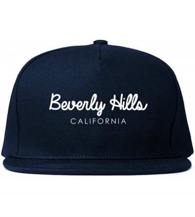 Baseball Caps Beverly Hills California Snapback Hat - Blue - CC18CZKQIYN $18.34