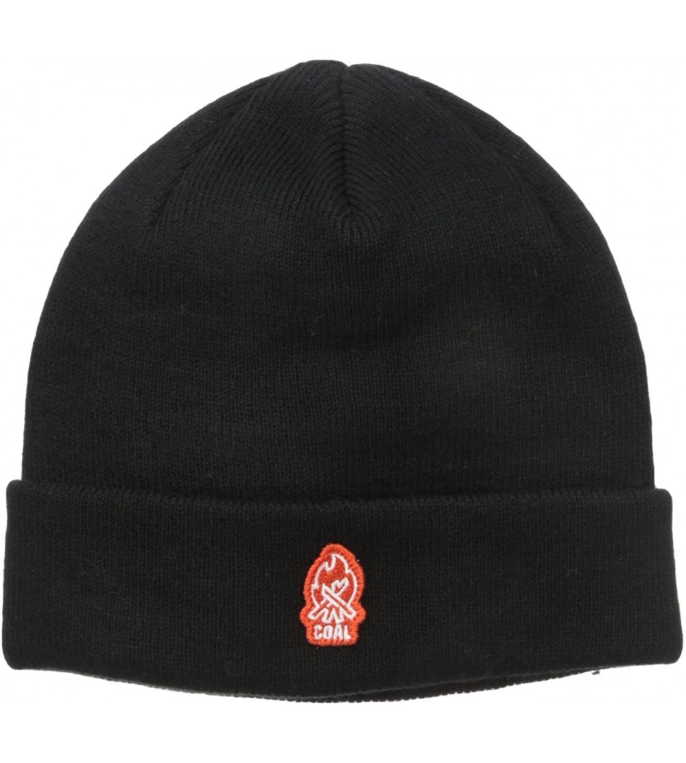 Skullies & Beanies Men's The Junior Campfire Beanie - Black - CS120R1ZX3R $22.94