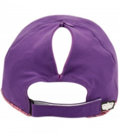 Baseball Caps Ponytail Messy Buns Yoga Ponycaps Plain Baseball Visor Cap Dad Hat - Cp2788lavender - CI18ELI4MUC $13.76