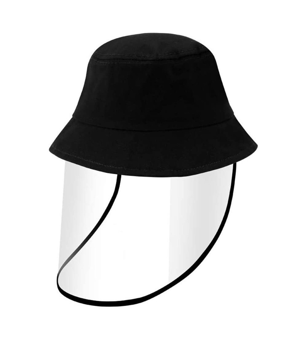 Sun Hats Sun Hat Dustproof Cover Wide Brim Cap for Women and Girls (Black-Kids) - Black-kids - CA199X9KG5A $10.47