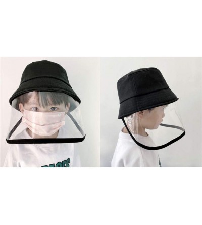 Sun Hats Sun Hat Dustproof Cover Wide Brim Cap for Women and Girls (Black-Kids) - Black-kids - CA199X9KG5A $10.47