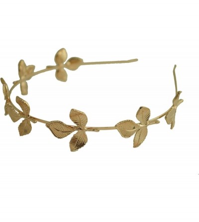 Headbands Greek Goddess Rose Gold Leaf Crown High Fashion Prom Wedding Hairband Women - CJ12OBHB1KU $10.10