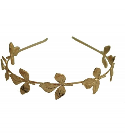 Headbands Greek Goddess Rose Gold Leaf Crown High Fashion Prom Wedding Hairband Women - CJ12OBHB1KU $10.10