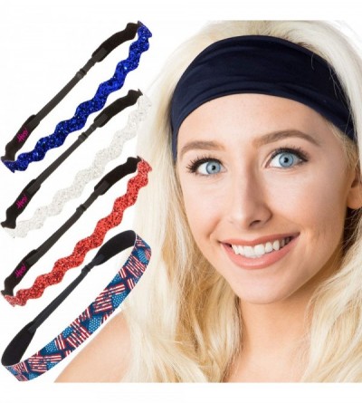 Headbands Cute Fashion Adjustable No Slip Holiday Theme Hairband Headbands for Women Girls & Teens - CQ18730RDDK $17.72