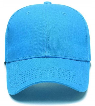 Baseball Caps Custom Embroidered Baseball Hat Personalized Adjustable Cowboy Cap Add Your Text - Lighe Blue - CP18HTOQ4MH $16.17
