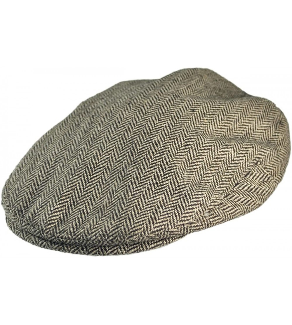 Newsboy Caps Herringbone Ivy Cap - Brown - CA1147VUDQL $23.17