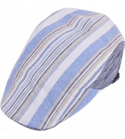 Baseball Caps Newsboy Cap Pastel Color Stripe Check Pattern Cool Plus Big Size XL XXL Hat - Blue - CQ189T8M2XD $15.69